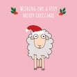 Wishing Ewe A Very Merry Christmas Confetti-exploding Greetings Card