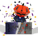 Halloween Jack Pumpkin 3D Pop-up Confetti Wild Confetti-exploding Greetings Card