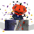 Halloween Jack Pumpkin 3D Pop-up Confetti Wild Confetti-exploding Greetings Card