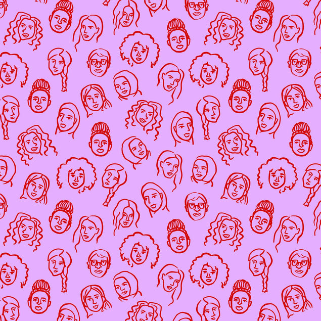 Pink Women Collage Confetti-exploding Greetings Card