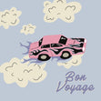 Bon Voyage Race Car Confetti-exploding Greetings Card