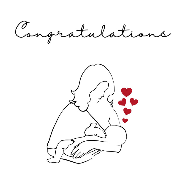 Congratulations New Baby & New Mum Confetti-exploding Greetings Card
