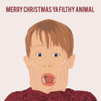 Ya Filthy Animal Home Alone Christmas Confetti-exploding Greetings Card