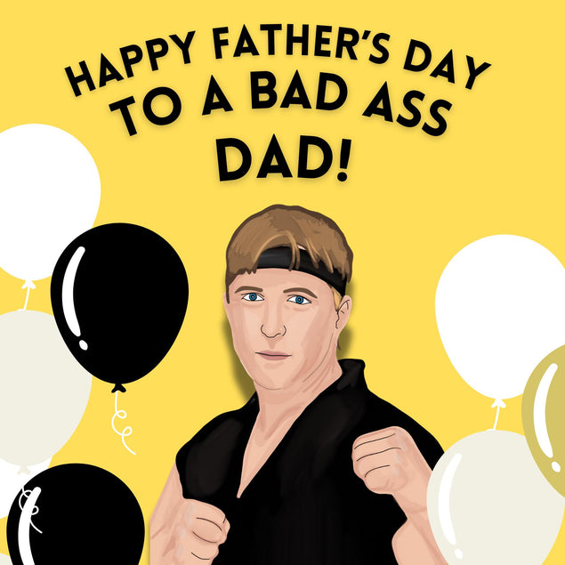 Johnny Lawrence Cobra Kai Birthday Confetti-exploding Greetings Card