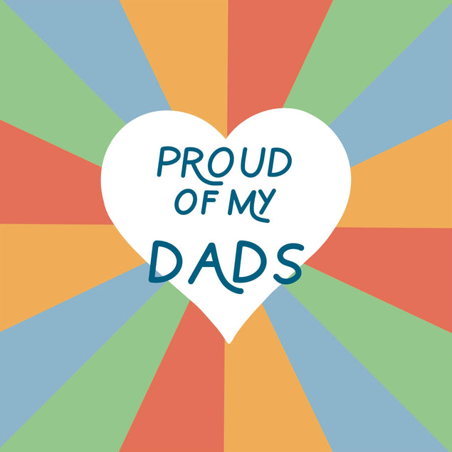 Proud Of My Dads Confetti-exploding Greetings Card