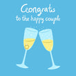 Congrats To The Happy Couple Wedding/Engagement Confetti-exploding Greetings Card