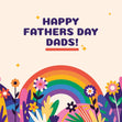 Happy Father's Day Dads! Confetti-exploding Greetings Card