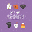 Let's Get Spooky - Cute Halloween Confetti-exploding Greetings Card