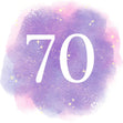 70th Birthday Purple Sky Confetti-exploding Greetings Card