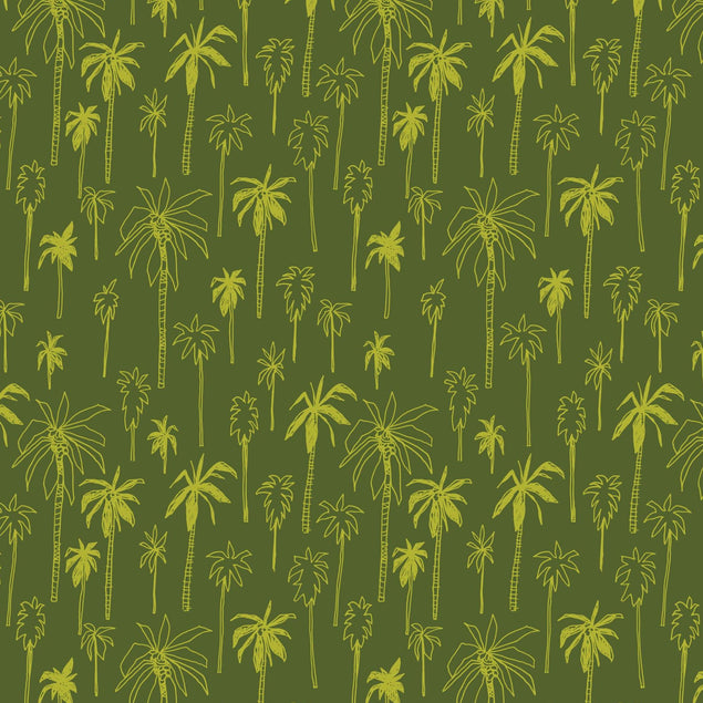 Green Palm Tree Confetti-exploding Greetings Card