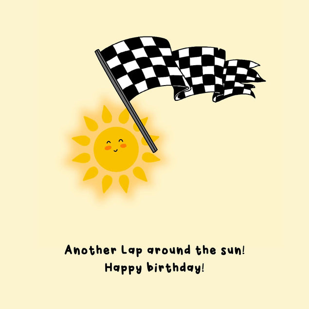 Another Lap Around The Sun Birthday Confetti-exploding Greetings Card