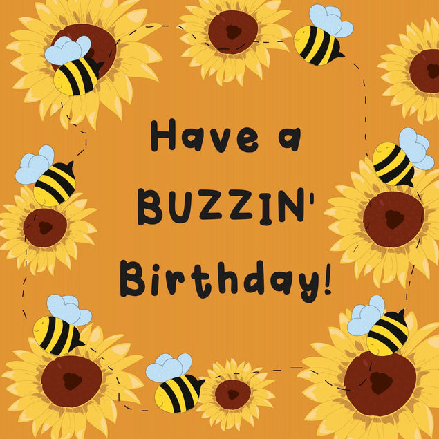 Have A Buzzin' Birthday! Confetti-exploding Greetings Card