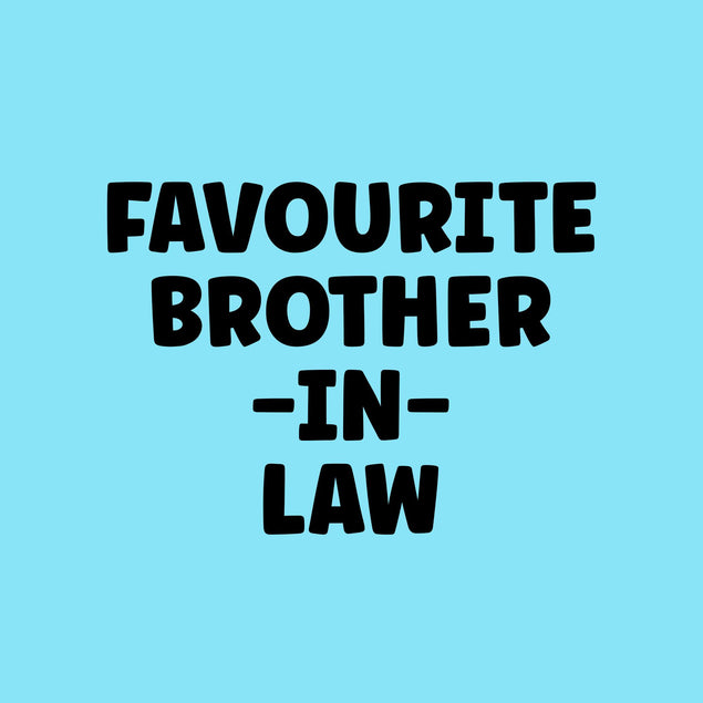 Favourite Brother-in-Law Blue Birthday Confetti-exploding Greetings Card