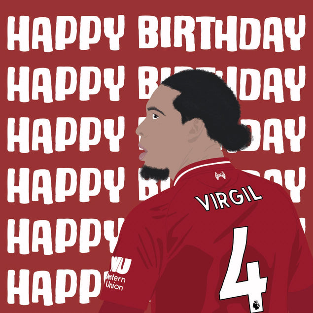 LFC Virgil Birthday Confetti-exploding Greetings Card