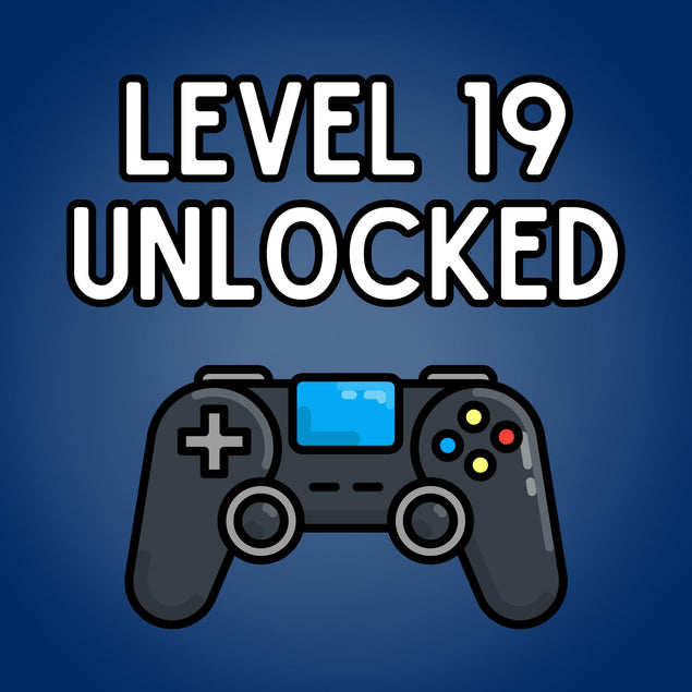 Level 19 Unlocked - 19th Birthday For Gamers Confetti-exploding Greetings Card