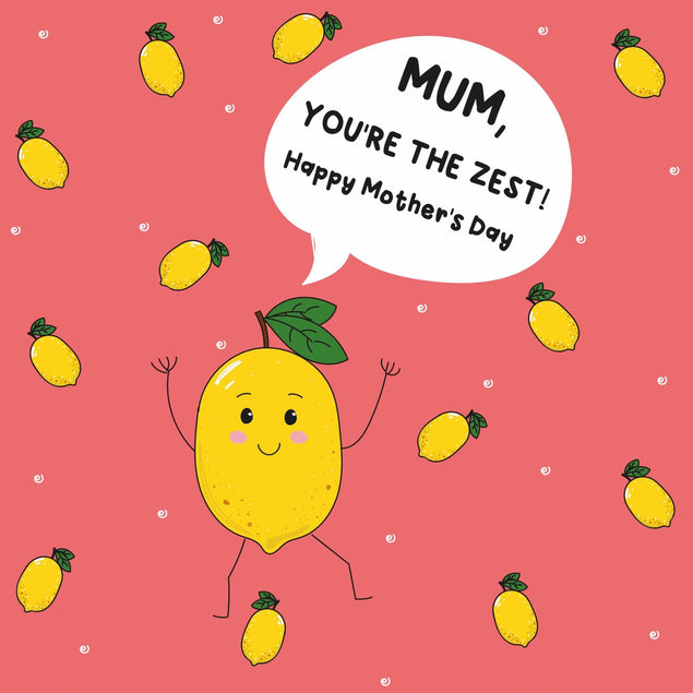 Mum, You're The Zest Mother's Day Confetti-exploding Greetings Card