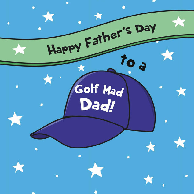 Golf Mad Dad - Happy Father's Day Confetti-exploding Greetings Card