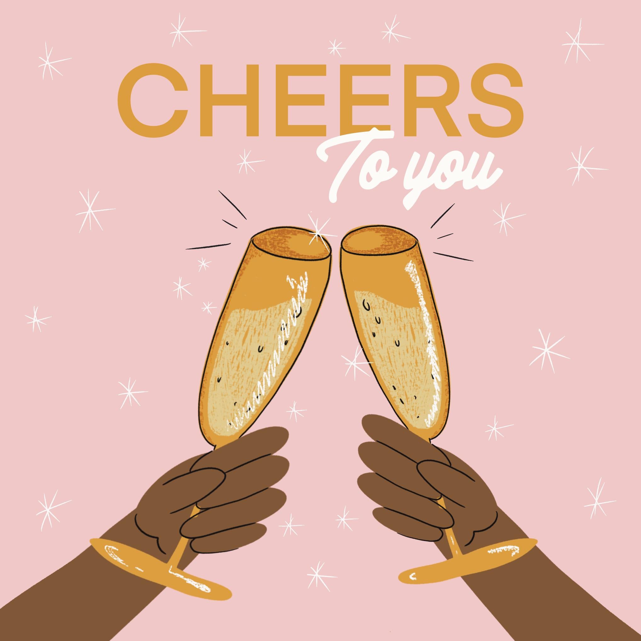 Cheers To You Congratulations Confetti-exploding Greetings Card – Boomf