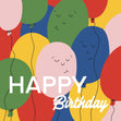 Happy Birthday Balloon Confetti-exploding Greetings Card