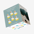 6 Geese A-laying 12 Days Of Christmas Confetti-exploding Greetings Card