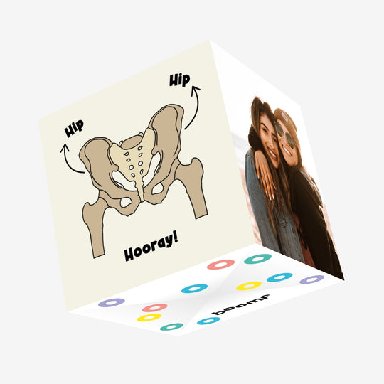 Hip Hip Hooray Birthday Confetti-exploding Greetings Card