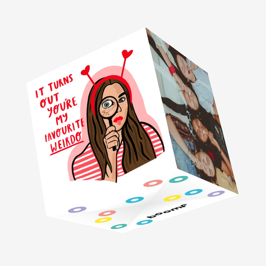 Favourite Weirdo Confetti-exploding Greetings Card