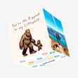 You're The Bigfoot To My Littlefoot Confetti-exploding Greetings Card
