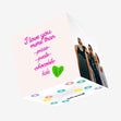 Funny I Love You More Than Kale Valentine's Pink Confetti-exploding Greetings Card