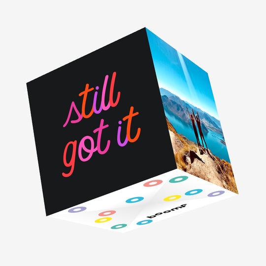 Still Got It Black Confetti-exploding Greetings Card