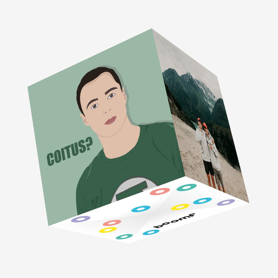 Coitus Sheldon Big Bang Theory Confetti-exploding Greetings Card
