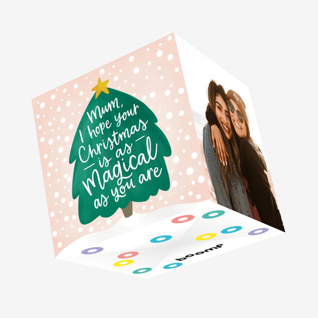 Mum Christmas Tree Confetti-exploding Greetings Card