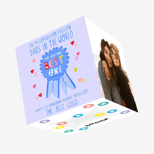 To The Best Dad From The Best Child Father's Day Confetti-exploding Greetings Card