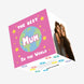 The Best Mum in the World Cute Mother’s Day Globe Confetti-exploding Greetings Card