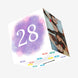 28th Birthday Purple Sky Confetti-exploding Greetings Card