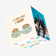 I Love You A Latte - Cute Cups Confetti-exploding Greetings Card