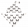 Panda Organic Cotton Baby Hat and Bib Gift Set