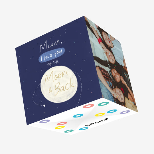 Mum, I Love You To The Moon & Back Confetti-exploding Greetings Card