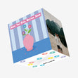Hope You Feel Better Soon Flowers in A Vase Confetti-exploding Greetings Card