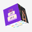 Still Got It Cake Birthday Purple Confetti-exploding Greetings Card