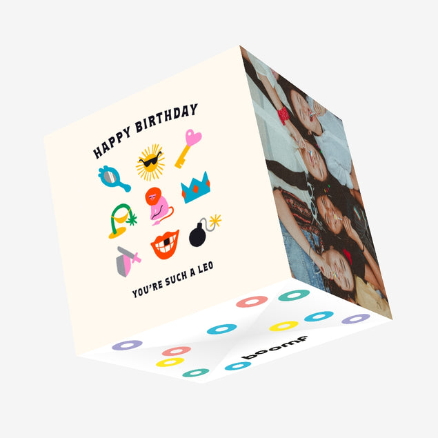 Such A Leo Birthday Confetti-exploding Greetings Card