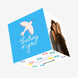 Thinking Of You Bird Blue Confetti-exploding Greetings Card