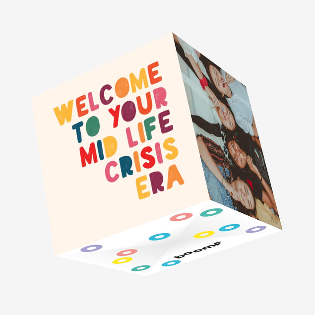 Welcome To Your Mid Life Crisis Era Birthday Confetti-exploding Greetings Card