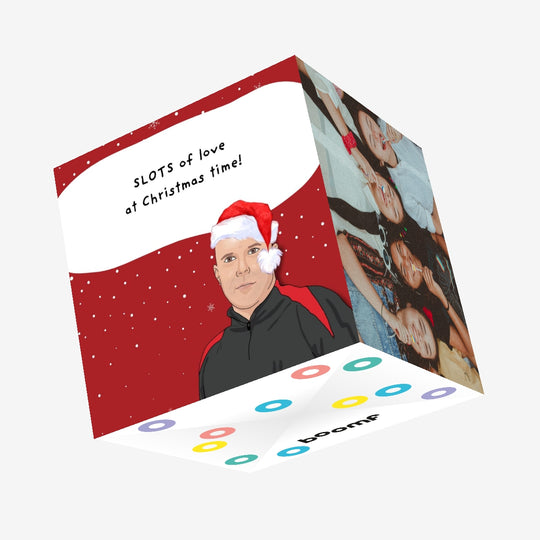 Slots Of Love Liverpool Christmas Confetti-exploding Greetings Card