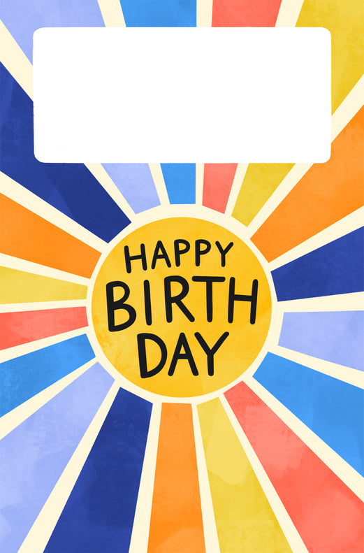 40th Birthday Cannon Confetti Shooter Card