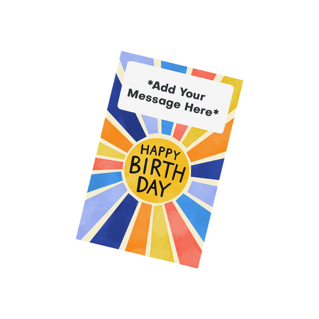 40th Birthday Cannon Confetti Shooter Card