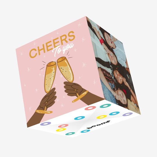 Cheers To You 3 Congratulations Confetti-exploding Greetings Card
