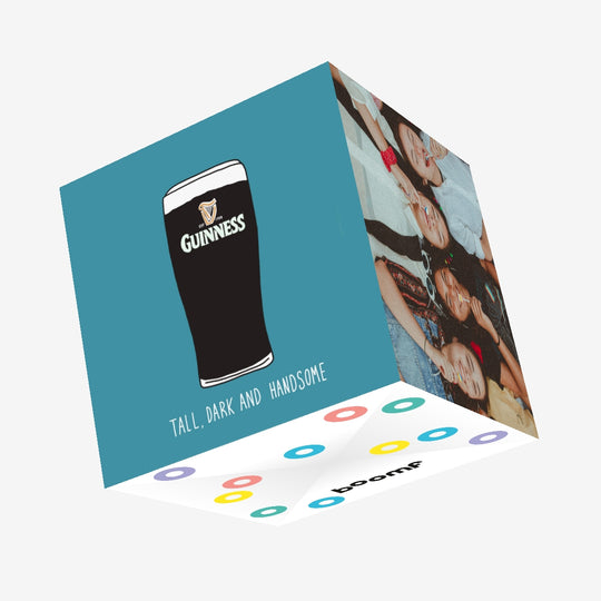 Tall, Dark And Handsome - Guinness-Themed Confetti-exploding Greetings Card
