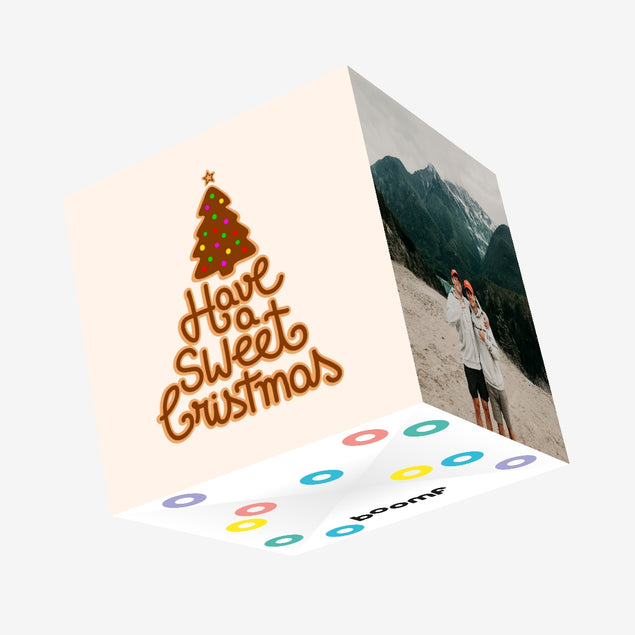 Have A Sweet Christmas Gingerbread Confetti-exploding Greetings Card