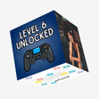Level 6 Unlocked - 6th Birthday For Gamers Confetti-exploding Greetings Card