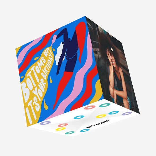 Bottoms Up Birthday Confetti-exploding Greetings Card